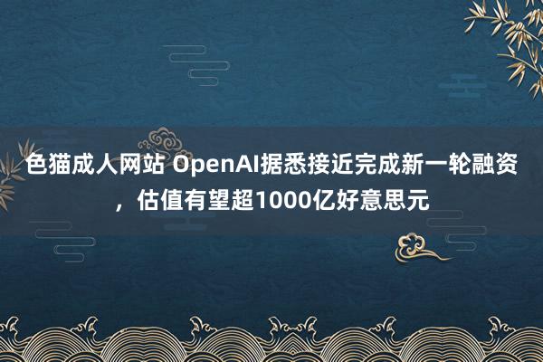 色猫成人网站 OpenAI据悉接近完成新一轮融资，估值有望超1000亿好意思元