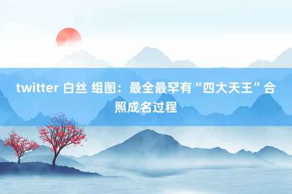 twitter 白丝 组图：最全最罕有“四大天王”合照成名过程